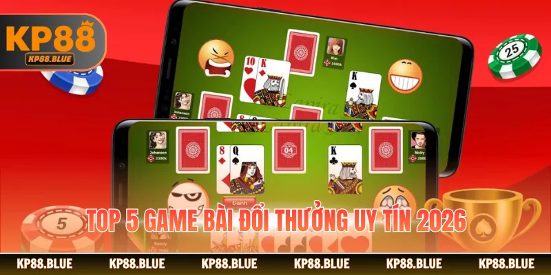 Top 5 game bài đổi thưởng uy tín 2026